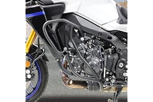 FAYEDENICY pour Y.amaha Tracer 9 GT Tracer9 2021 2022 2023 Moto autoroute Crash Bars Cascadeur Cage Barre Moteur Garde Pare-Chocs côté Cadre Curseur réservoir de gaz Chute Protecteur Acier modifié pièces 21-23