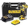 Dewalt DCD790D2-GB Compact Brushless Drill Driver with 2 x 2.0Ah Lithium-Ion Batteries, 18V, 18.1cm x 6.7cm x 21.8cm