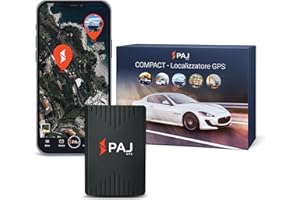 PAJ GPS PAJ COMPACT Finder 4G, Localizzatore GPS Auto, Moto, Camion - Durata Batteria fino a 40gg (Mod. Standby) - Tracker con Localizzazione in Tempo Reale, Funz. Antifurto e Notifiche di Allarme tramite App