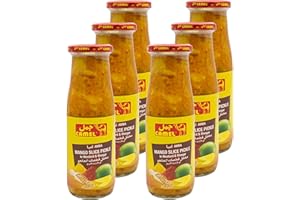 Alibabashop Camel - Mangostreifen - Sliced Mango Pickles - eingelegt in Senf und Essig im 6er Set à 400 g