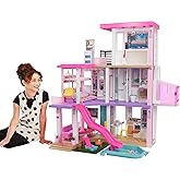 Barbie'nin R&uuml;ya Evi&trade; Oyun Seti Barbie'nin R&uuml;ya Evi (115 cm), 75'ten Fazla Aksesuarı Bulunan, 3 Katlı, 3-7 Yaş Arası Kızlar İ&ccedil;