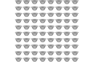 HexinYigjly 80 Pcs Tapered Screens Filter, 16mm Bowl Mesh Gauzes Filter, Reusable Mesh Bowl Screens, Pre Cut Stainless Steel Screen, Metal Wire Mesh Filter, for Household, Industrial, Laboratory