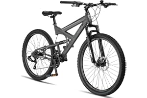 ‎LICORNE BIKE Licorne Bike Strong 2D Premium Mountainbike in 26, 27.5 und 29 Zoll Fahrrad für Jungen Mädchen Damen und Herren Scheibenbremse vorne und hinten 21 Gang Schaltung Vollfederung