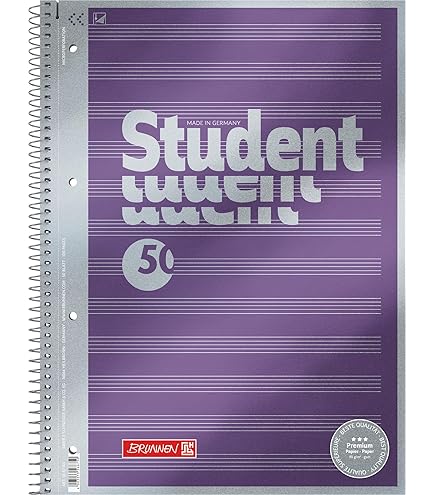 Ursus Green 608570020 College Block – A4, 80 Fogli, 70 G/MQ, 5 Mm - Foto 2