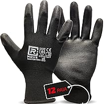 Coppia Guanti Da Lavoro Antiscivolo In Nitrile Nylon Misura Taglia 8