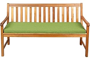 ‎GUTEKISSEN Gutekissen® Sitzkissen für Bank, Gartenschaukeln, Sitz, glatt. FK5 (120x50x5, Limette)