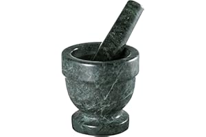 CREATIVE HOME Evco 74022R Mortar and Pestle Set, Marble, Green