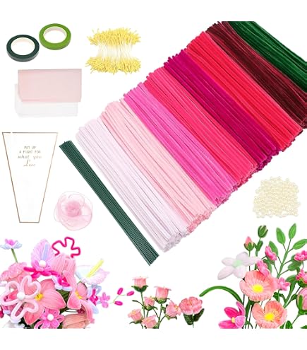 Set Di 200 Pulitori Per Pipa A Tulip, Per Fai Da Te, Fiori, Per