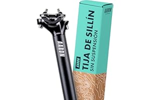 AARON Post Tija de sillín rígida de 30,9 o 31,6 mm de diámetro – Tubo de sillín de aluminio con 350 mm de longitud – Soporte para bicicleta de ciudad, bicicleta de trekking, bicicleta de turismo y