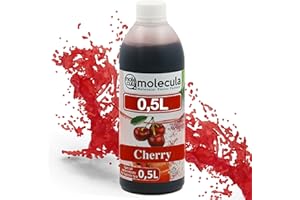 ‎MOLECULA MOLECULA MOLEKULARNA FABRYKA SAMKU Sirup für Bubble Tea 0,5 l Kirsche - Cherry | Getränke sirup Konzentrat 500 ml | 100% vegan, glutenfrei, ohne künstliche Farbstoffe | Fruchtsirup für Bubbletea|Getränkesirup | für Desserts |