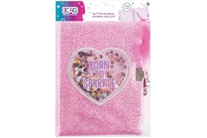 3C4G THREE CHEERS FOR GIRLS Three Cheers for Girls by Make It Real Born to Sparkle Journal Notebook & Stationery Set - Arts and Crafts for Kids - Gifts for Girls