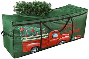 SHareconn Bolsa Arbol de Navidad, Bolsas Grande Oxford 600D Resistente e Impermeable con Asas Reforzadas, Apta para Arboles Artificiales de Hasta 220 cm y Bolas de Navidad, Verde