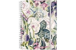 Finocam - Agenda 2024 Espiral You Semana Vista Horizontal Enero 2024 - Diciembre 2024 (12 meses) Poppy Español