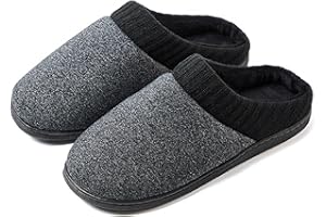 TTW Pantofole Uomo Invernali Memory Foam Calde e Comode Grigio Nero Marrone Blu Taglie 40-47