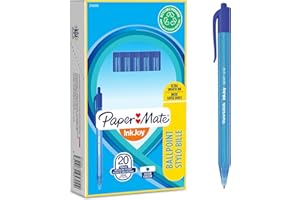 Paper Mate InkJoy 100RT Bolígrafo retráctil | punta media (1,0 mm) | azul | paquete de 20