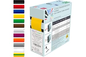 MarketConnect® Gaine Thermorétractable Ø 6,4 mm, L 12mt • JAUNE • MINIBOX 2:1 STANDARD