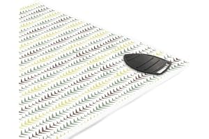 Encasa Homes Case da stiro stuoia/pad 120x70 cm con imbottitura da 3 mm e supporto in ghisa siliconica per la pressatura a vapore sul tavolo o sul letto - Multiarrow