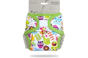 ‎PETIT LULU Petit Lulu Größe 2 PUL Überhose (5-16 kg) | Klett | One Size Windelüberhose | Baby Windelhose | Waschbar & Wasserdicht | Stoffwindeln | Hergestellt in EU