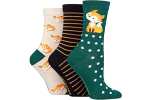 SockShop Lazy Panda Ladies Novelty Bamboo Socks Pack of 3
