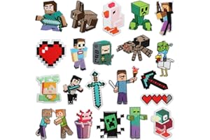 AREIKNIM 21 Pezzi di Toppe per Pantaloni Bambini per Videogiochi, Toppe Termoadesive Bambini per Videogiochi per Bambini per Giacche, Jeans, Zaini, Magliette