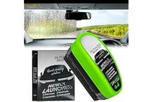 XINRONGDA Car Glass Cleaner, 150ML Automotive Oil Film Cleaning Brush, Glass Cleaning Board, Powerful Car Window Cleaner, Windshield Cleaner & Oil Film Remover or Auto and Home, Easily Restore Glass Clarity