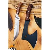 Walnut Handle Outdoor Axe Camping Knife Pocket Knife Picnic Knife Pocket Knife Chef Knife With Case (Kmp-10)