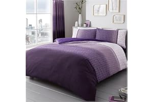 GC GAVENO CAVAILIA Gaveno Cavailia Luxury URBAN OMBRE Bed Set with Duvet Cover and Pillow Case, Polyester-Cotton, Purple, King 11149460