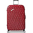Ted Baker Women's Belle Fashion Lightweight Hardshell Spinner Luggage, Red, Checked-Large 30-Inch, Luggage