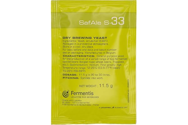 Levure de bière Fermentis US-05 W 34/70 S-33 S-23 à fermentation haute à fermentation basse (S-33)