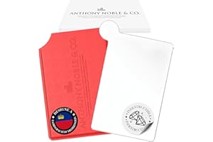 Kitchen Helpis Anthony Noble & Co. Petit Miroir de Poche élégant en métal Poli Format Carte de crédit avec poignée