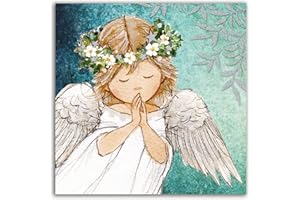 The Heritage Press 'Praying Angel' Christmas Cards Multipack - for Family and Friends - Pack of 8