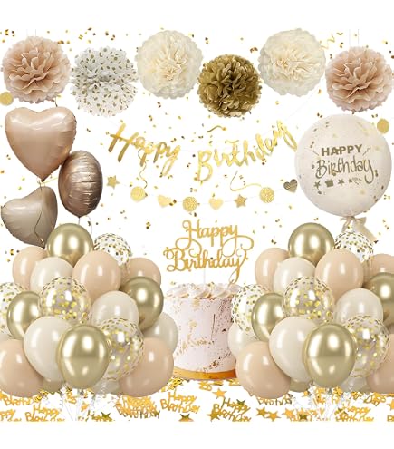 Happy 50th Birthday Banner - Gold Glitter Garland For Milestone Party Decor (5 Meter Length) - View #5