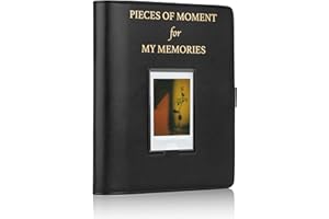 Risou 256 Pockets Photo Album Compatible with Mini 11,Mini 9, Mini 40,Mini Link,Polaroid Snap, Z2300, SocialMatic Instant Cameras,Zip Instant Printer & 2×3 inch Photo Album. (Black)