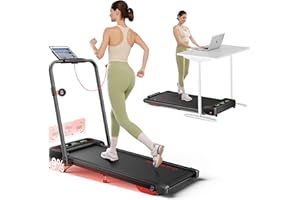 HOMETRO Tapis Roulant Elettrico Pieghevole Salvaspazio con Inclinazione Regolabile, Velocità 12 km/h, Schermo LED Extra Large a Colori, Motore 2.5HP Silenzioso per Casa e Ufficio, Ideale come Regalo