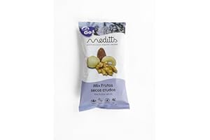 Meditts - Mix de Frutos Secos Crudos 40 gr | Energia/GO | Anacardo, Macadamia, Nuez en Grano y Almendra | Snack Natural y Nutritivo | Rico en Proteínas, Fibra y Grasas Saludables