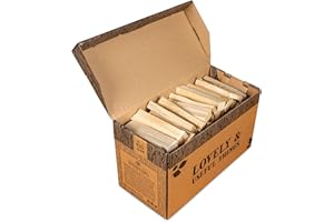LOGPILE Kiln Dried Kindling Wood, 1 Box For Wood Burner & Outdoor Fire Pits, Smokeless Kindling For Starting Pizza Oven, Log Burner & BBQ Sustainably Sourced Natural Kindling Starts Your Fire Quickly & Easily