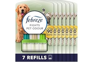 Febreze 3Volution Plug-In Air Freshener Refill, Pack of 7 (20ML x 7), Pet Odour Fighter, Fresh Scent