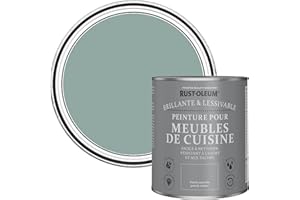 Rust-Oleum Peinture Bleue pour Meubles de Cuisine, Finition Brillante - Bleu Gris 750ml
