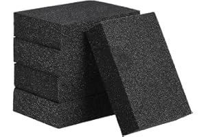 Bestonzon Lot de 5 éponges de nettoyage en nano corindon pour récurer la cuisine, la salle de bain, les casseroles, les éviers, la vaisselle, les ustensiles (noir)