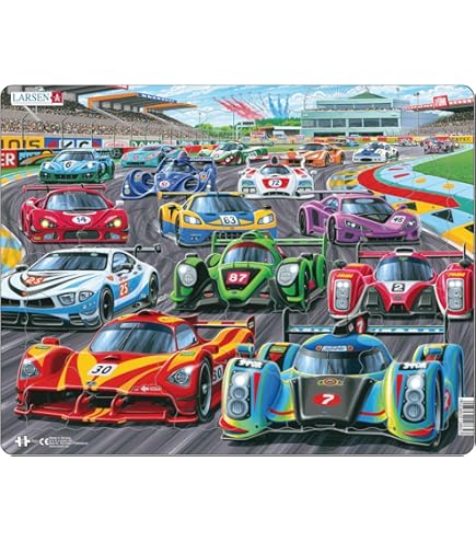 Trefl - Une Voiture De Course Rapide - 100 Pièces - Puzzle Avec Véhicules, Divertissement Créatif, Loisir Pour Les Enfants à Partir De 5 Ans