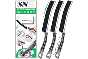 JOHN ELIA Crevice Cleaning Brush UK 3 Pcs Multifunctional Bathroom Cleaning Brushes For Small Spaces With Long Magic Brush Cleaner Grout Cleaner Brush - Groove Gaps Cleaning Brush - Cleaning Tool
