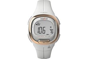 Timex Ironman Transit zegarek damski 33 mm – biały dwuczęściowy pasek z żywicy, tarcza cyfrowa, koperta w kolorze białym, TW5M40400