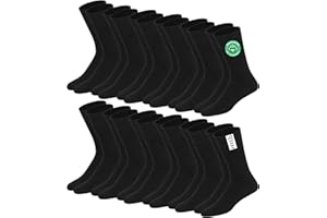 SOXCO Chaussettes pour Hommes Classiques en Coton, Lot de 12 Paires