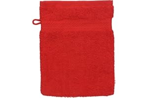 Betz Gant de Toilette pour Visage Corps Gant de Toilette Taille 16x21 cm 100% Coton Premium Couleur Rouge