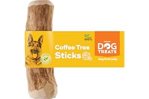 Natural Dog Treats - Naturalna kość do żucia z drewna kawowego dla psów i szczeniaków - drewno do żucia dla psów - gryzak do żucia dla psów - zabawka do żucia dla psów z drewna kawowego - zabawka dla