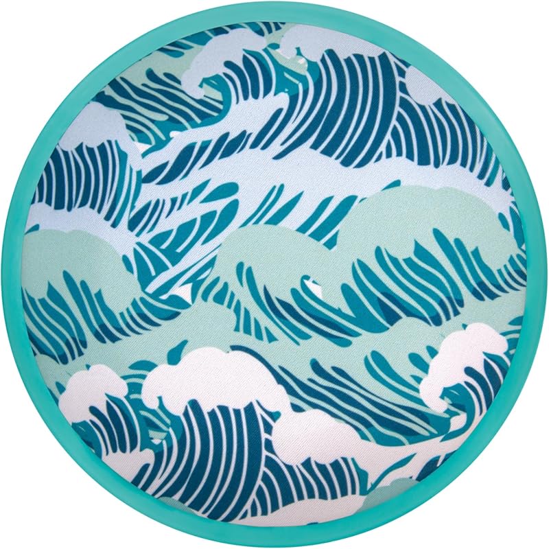 Waboba Flobo - Frisbee ad acqua/disco volante - vola dritto e lontano quando sei in spiaggia - Psichedelico -18 x 1,5 cm