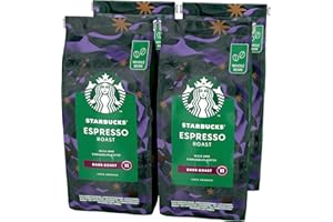 ‎STARBUCKS STARBUCKS Espresso Roast, Dunkle Röstung, Ganze Kaffeebohnen 450g (4er Pack)