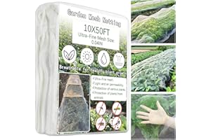 HZNZYHD Garden Fine Mesh Netting - 3x15M Protection Cover for Vegetable Patch, Anti Bird Butterfly Shield for Plants, Fruits and Flowers