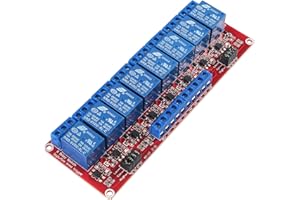 AEDIKO 8 Channel Relay Module DC 5V Relay Switch with Optocoupler Isolation High/Low Level Trigger