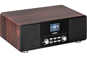Reflexion HRA19INT DAB- und Internetradio mit CD-Player und Radiowecker (UKW, DAB, DAB+, Bluetooth, AUX-Eingang, Kopfhöreranschluss, Fernbedienung)